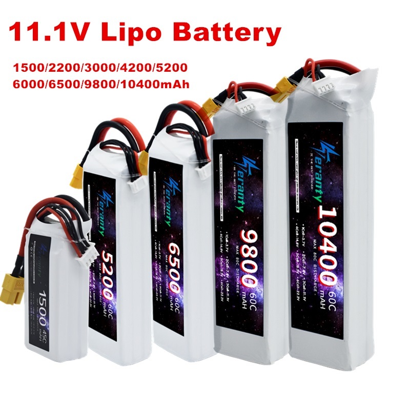 Drone Battery 4S - 3S 11.1V يبو بطارية عمداء XT60