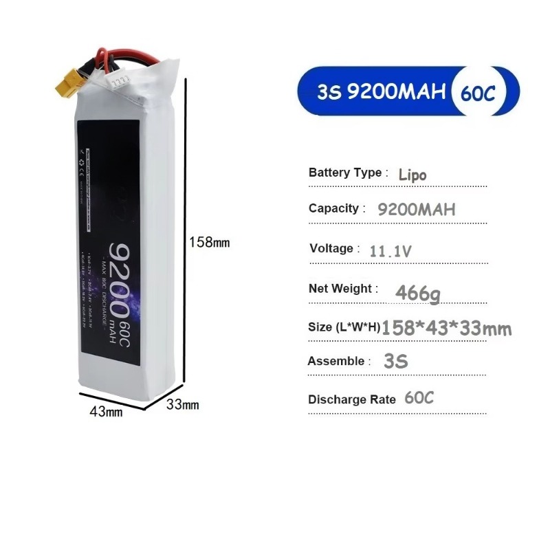 بطارية ليثيوم بوليمر 11.1 فولت - مراجعة Drone Battery 3S وسعره