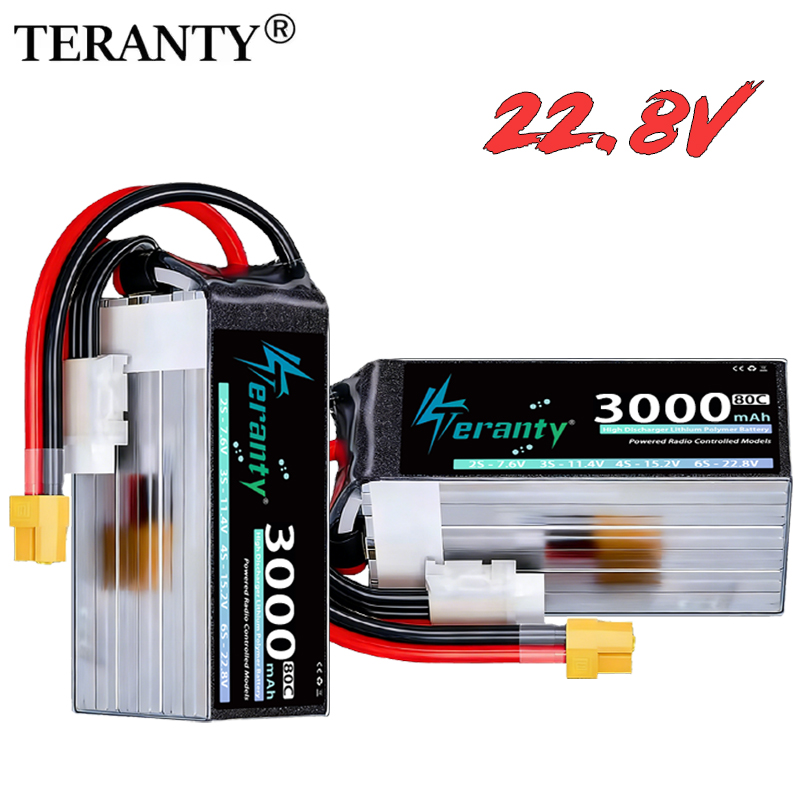 بطارية ليثيوم بوليمر TERANTY 6 - مراجعة Drone Battery 6S وسعره